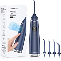 Liberex Irrigadores Bucales con Pantalla OLED - Irrigador Dental Portatil- 5 Modos(Soft- Midium- Strong- Pulse- DIY)- 5…